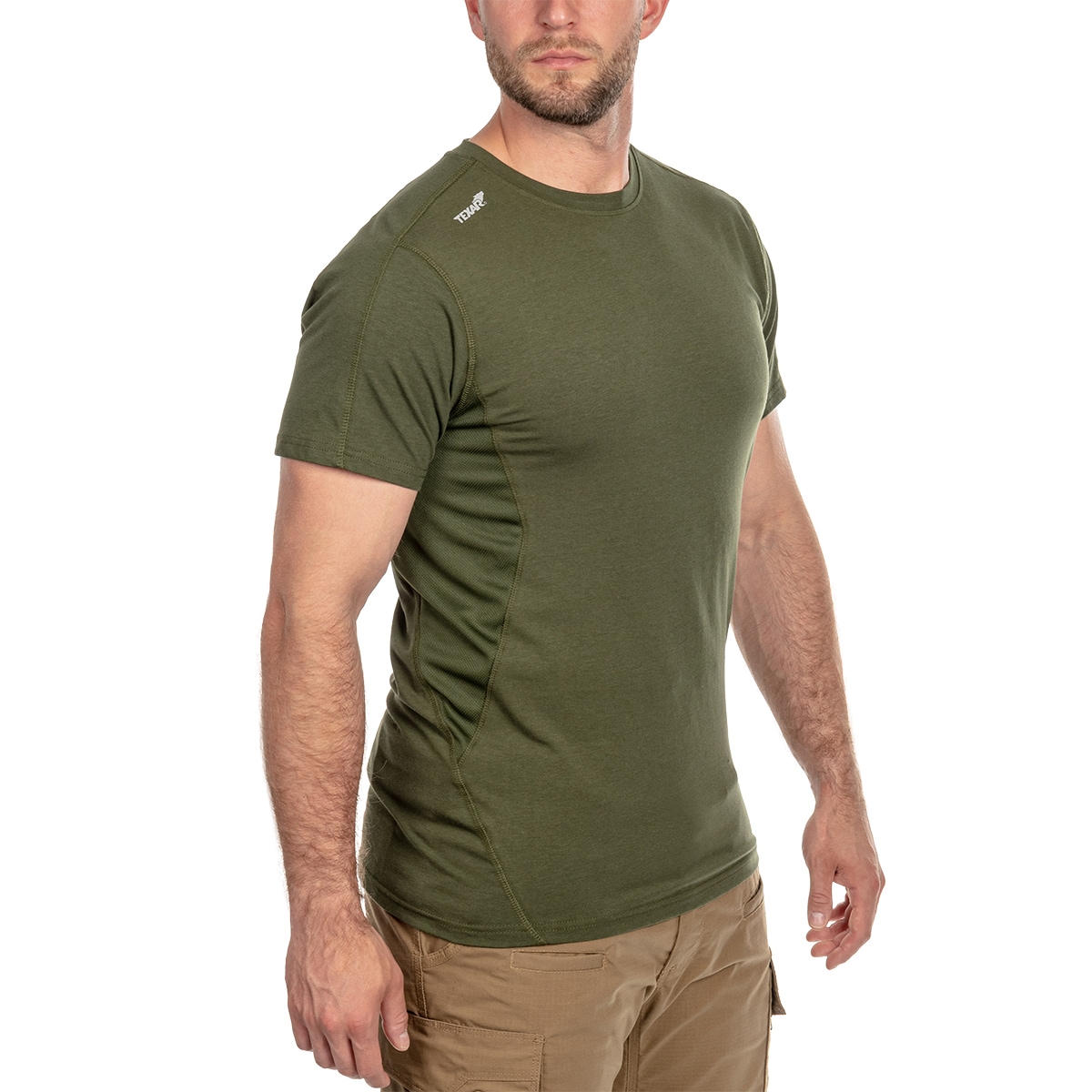 Koszulka termoaktywna Texar Base Layer Short Sleeve - Olive
