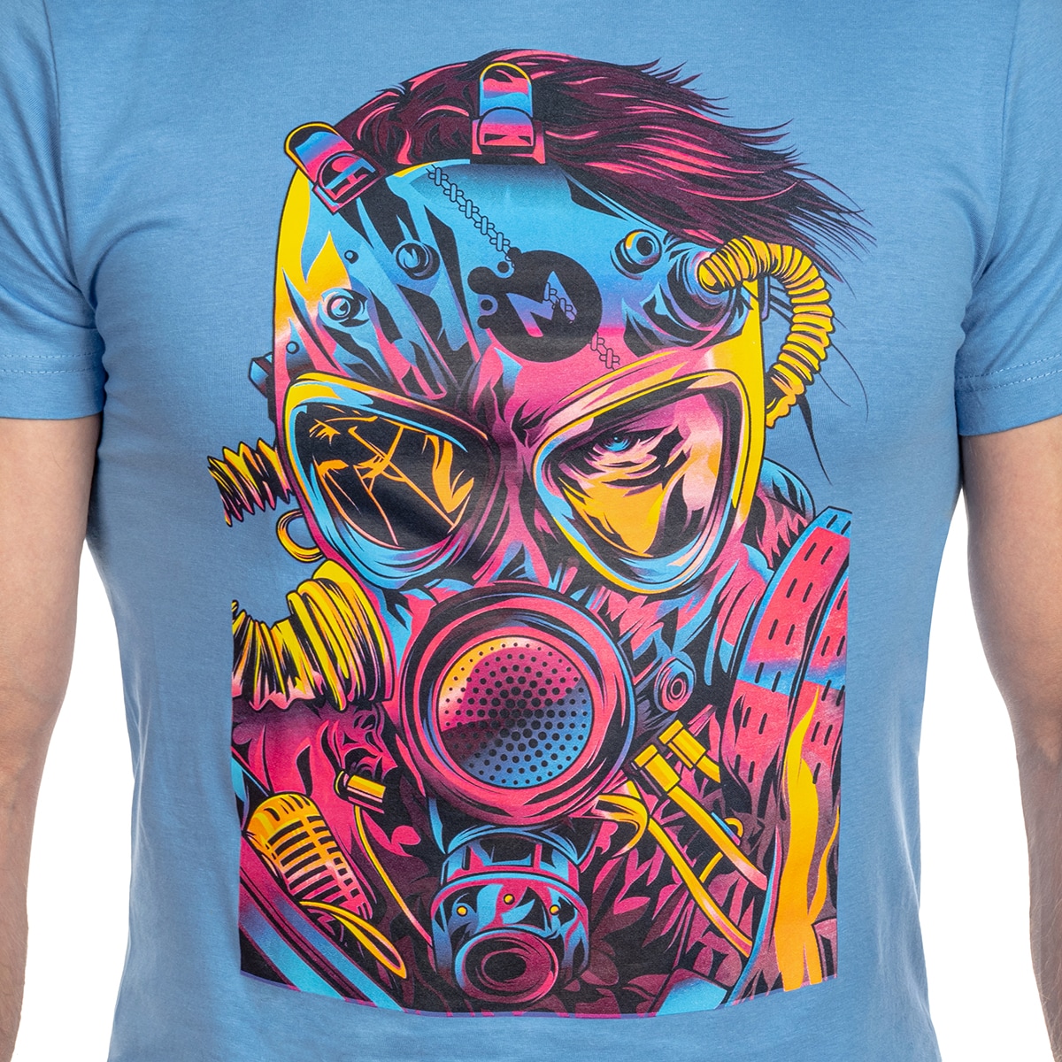 Koszulka T-Shirt Voyovnik Cyberpunk - Niebieska