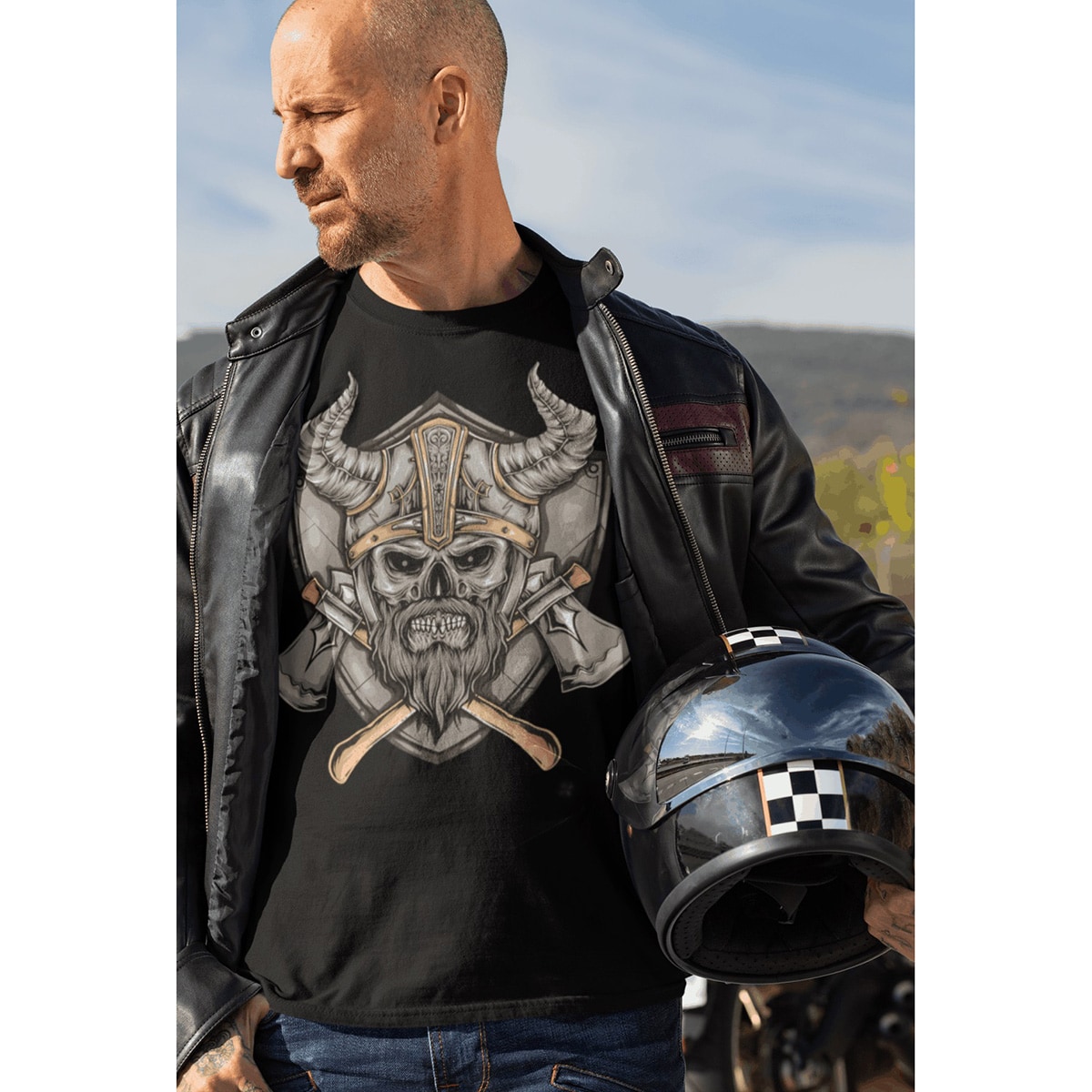 Koszulka T-Shirt Voyovnik Viking - Czarna