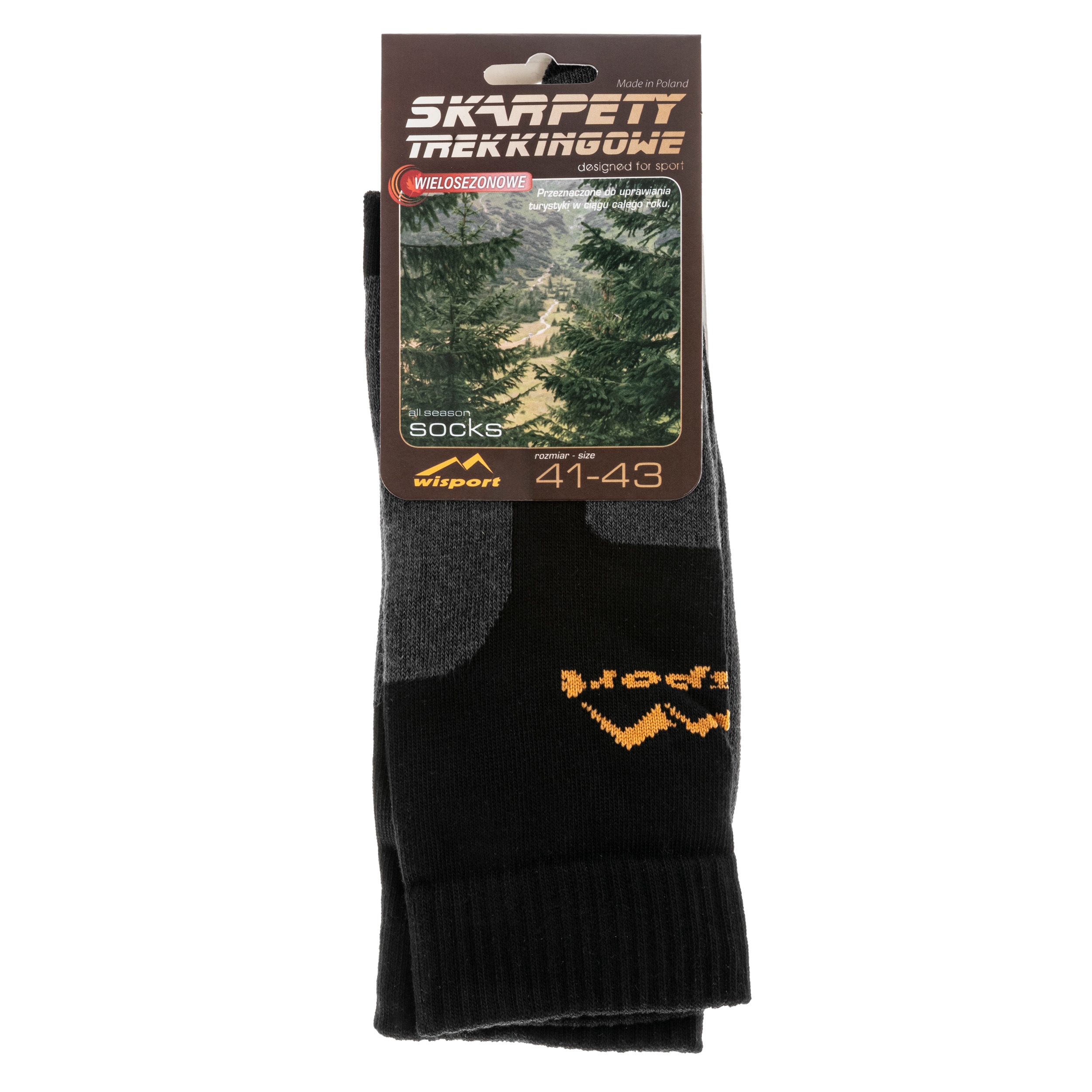 Skarpety Wisport Trekking - Black/Graphite