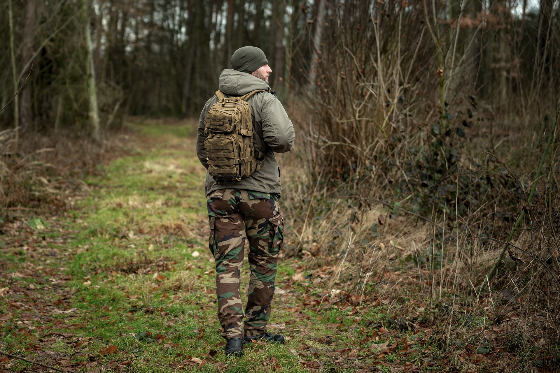 Spodnie wojskowe Mil-Tec Teesar Rip-Stop BDU Slim Fit - Woodland