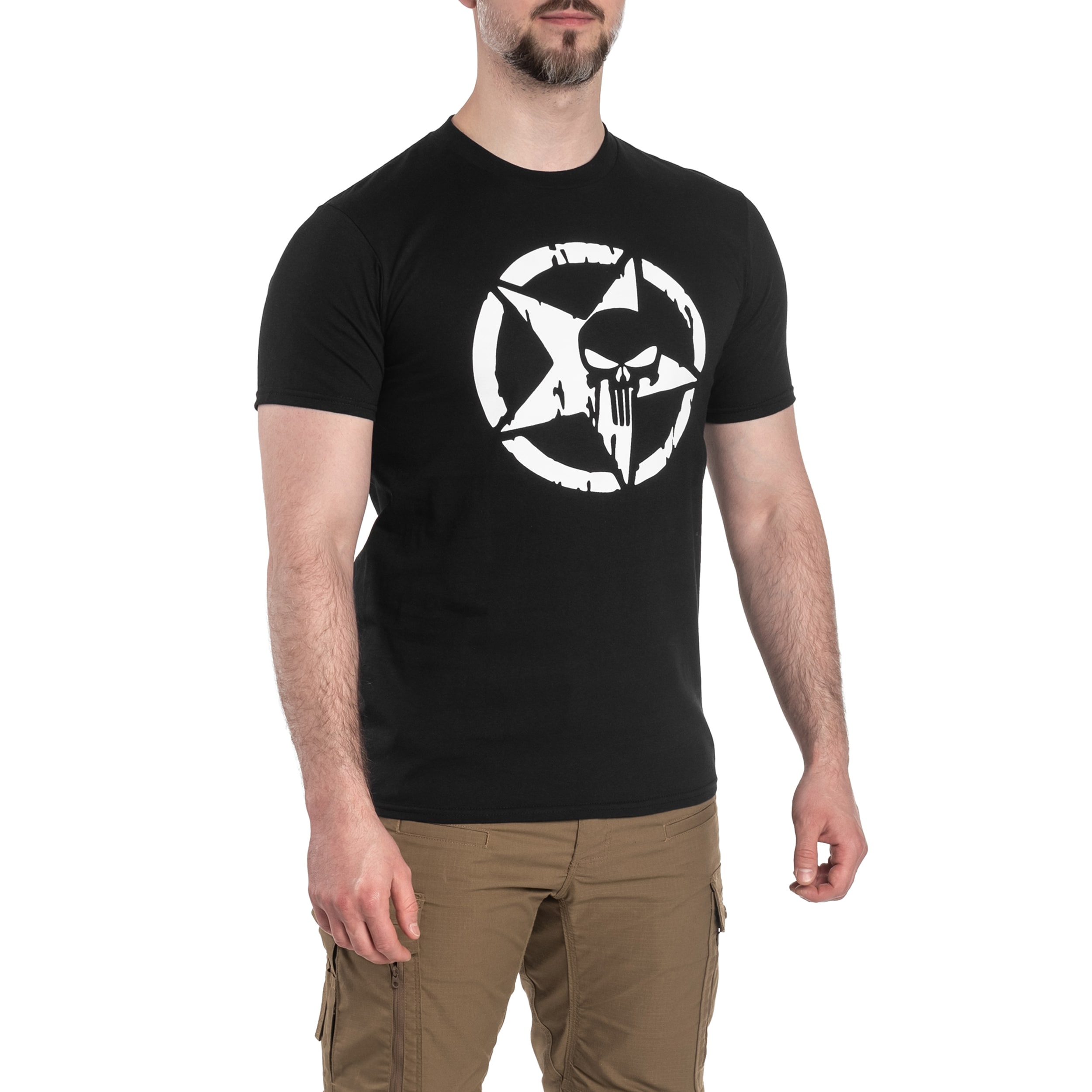 Koszulka T-Shirt TigerWood Punisher Military - Black