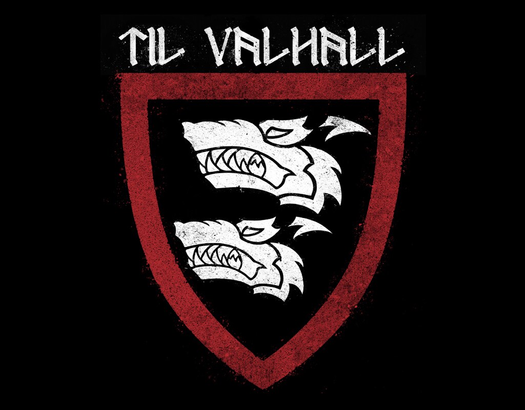 Koszulka T-shirt Tirvall Kampeskadronen - czarna