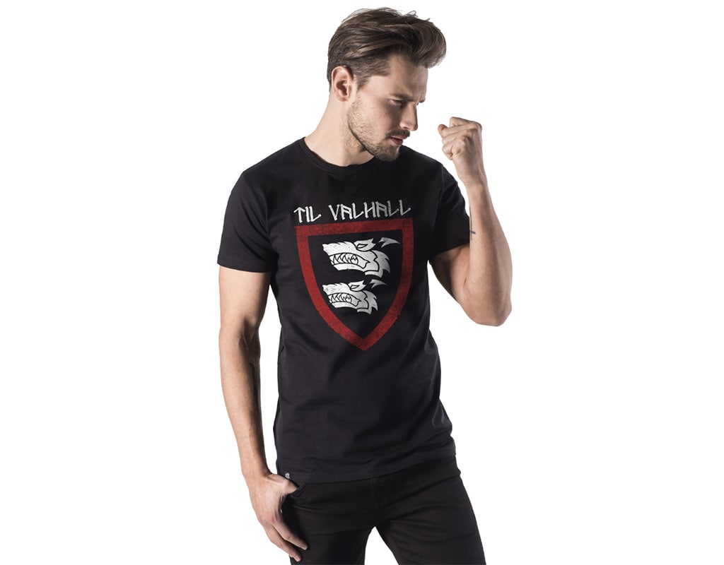 Koszulka T-shirt Tirvall Kampeskadronen - czarna