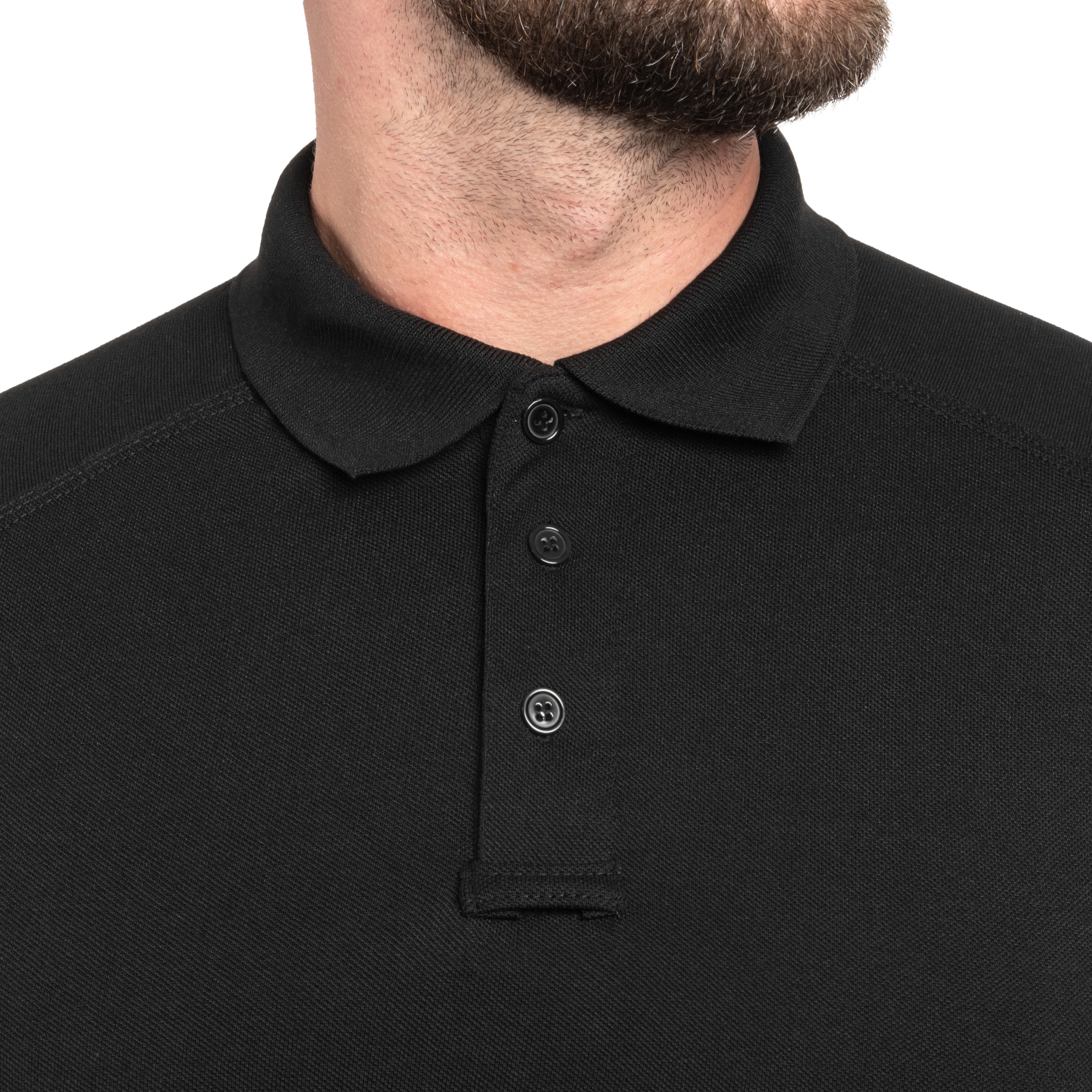 Koszulka polo Texar Elite Pro Long Sleeve - Black