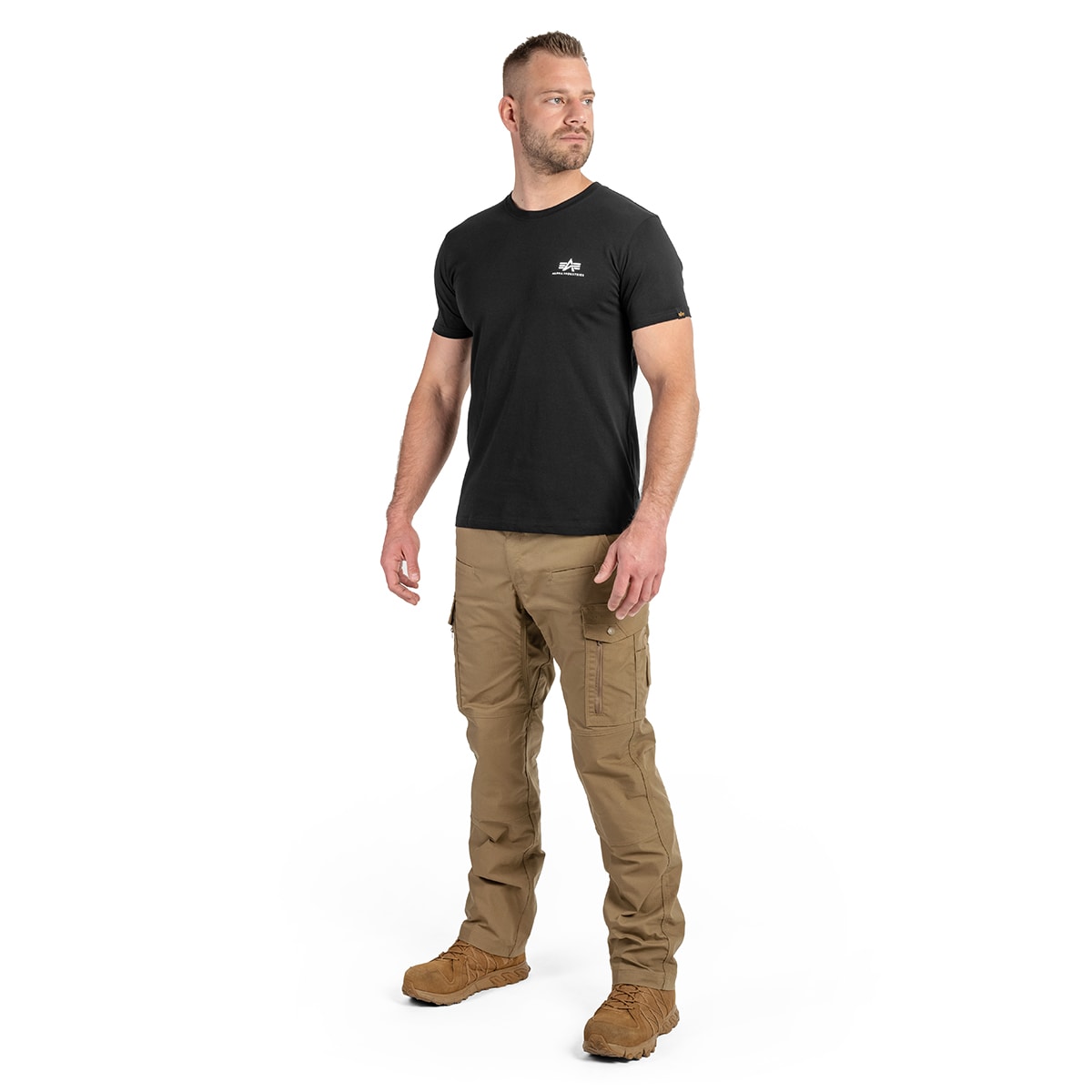 Koszulka T-shirt Alpha Industries Basic Small Logo - Black