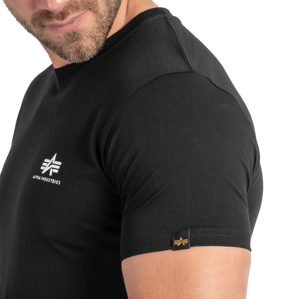 Koszulka T-shirt Alpha Industries Basic Small Logo - Black