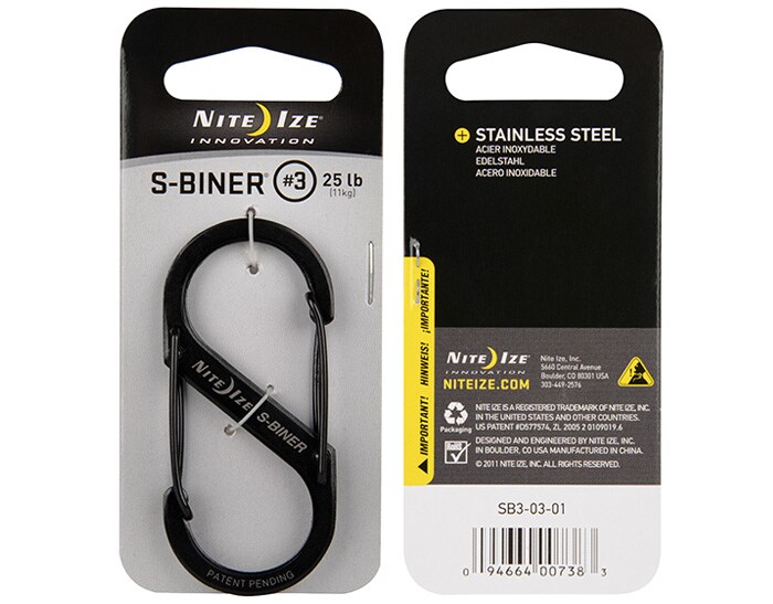 Karabińczyk Nite Ize S-Biner 3 Steel Black