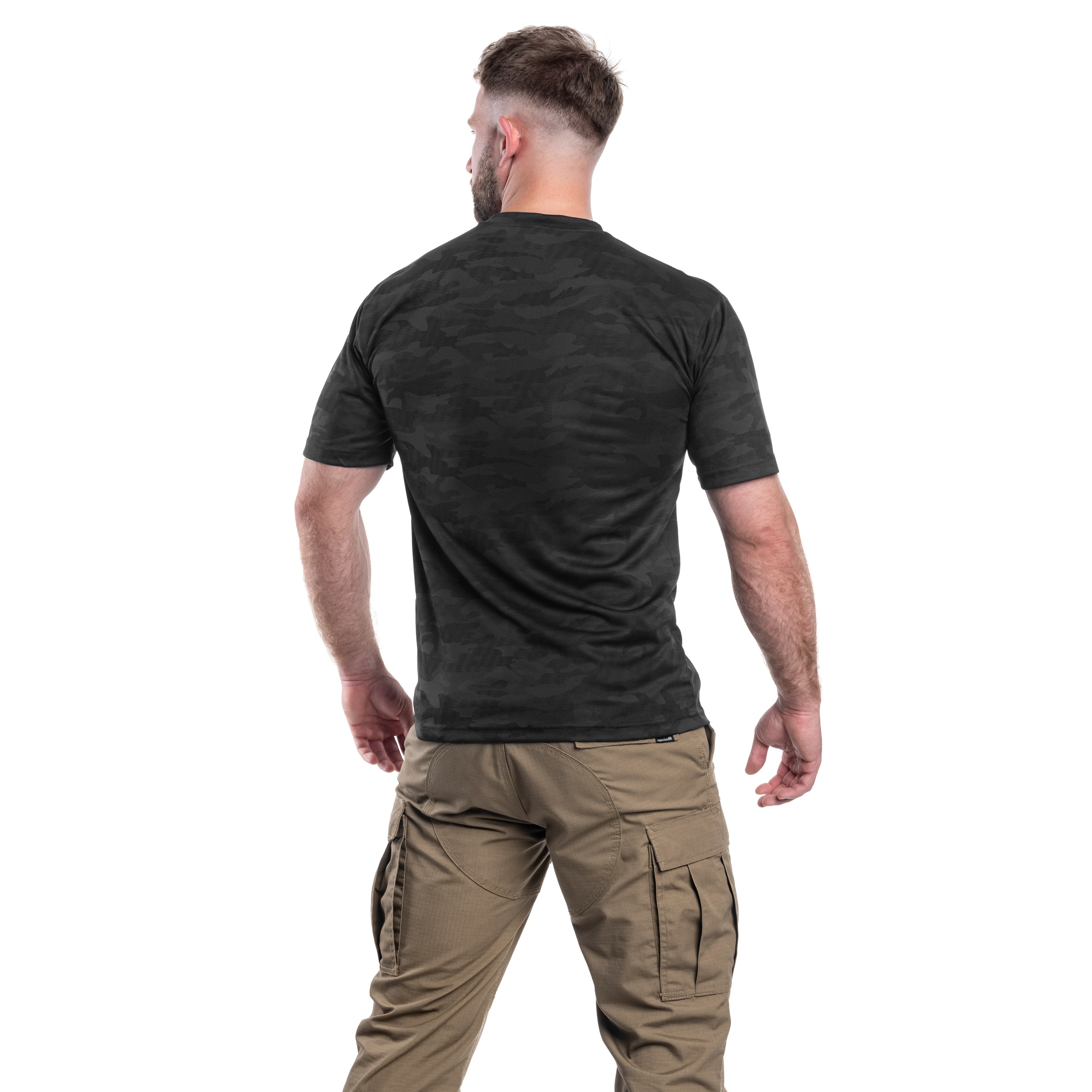 Koszulka termoaktywna Mil-Tec Short Sleeve - Dark Camo