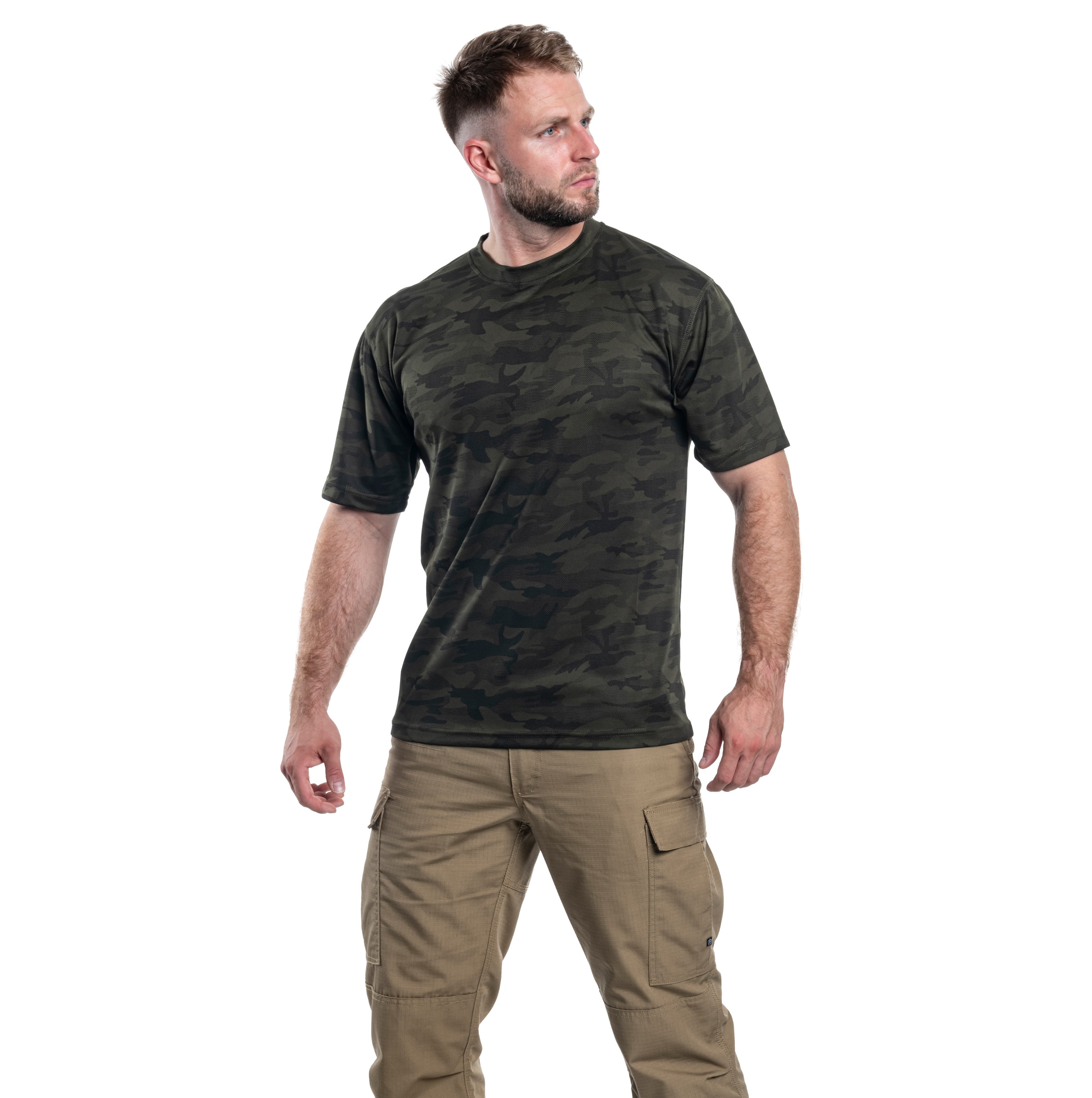 Koszulka termoaktywna Mil-Tec Short Sleeve - Woodland