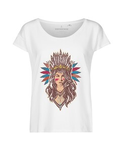 Жіноча футболка Voyovnik Siuox Warbonnet - біла Жіноча футболка Voyovnik Siuox Warbonnet - біла