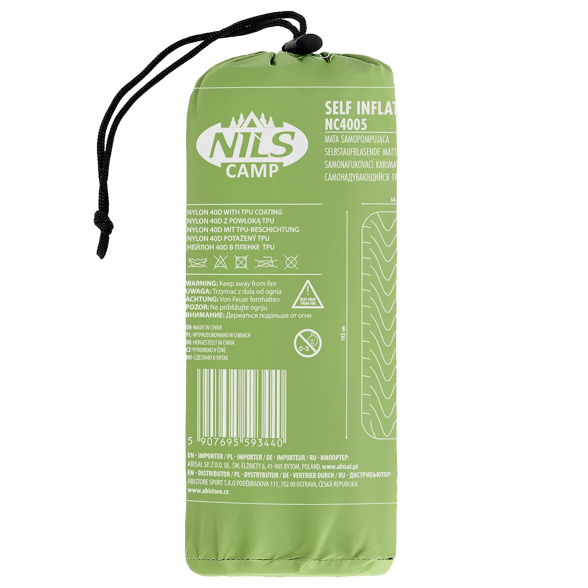 Односпальний матрац Nils Camp NC4005 - зелений