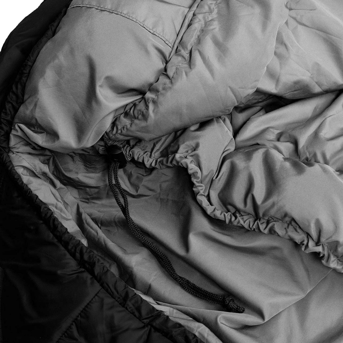 Śpiwór Alpinus Survival 1100 Czarny - lewy