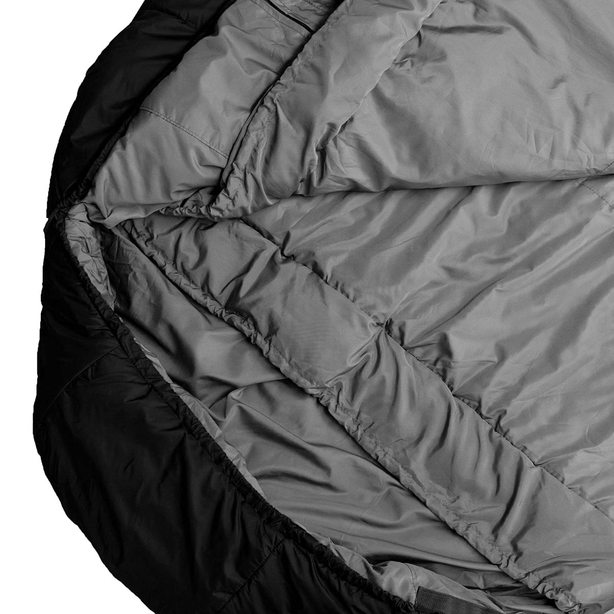 Śpiwór Alpinus Survival 1100 Czarny - lewy