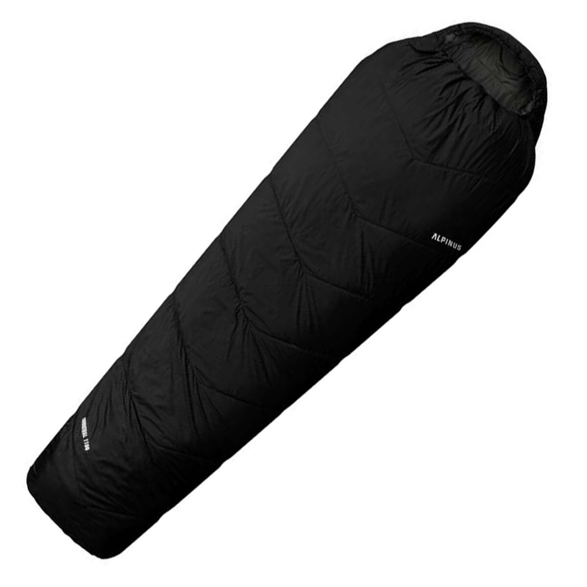 Śpiwór Alpinus Survival 1100 Czarny - lewy