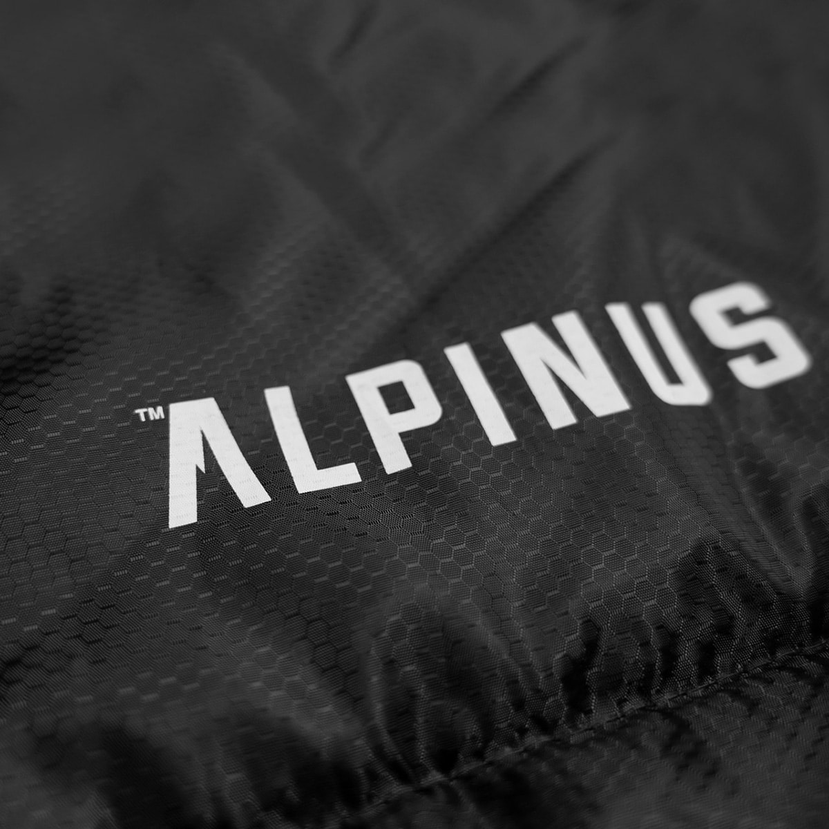 Śpiwór Alpinus Warm 1350 Czarny - prawy 