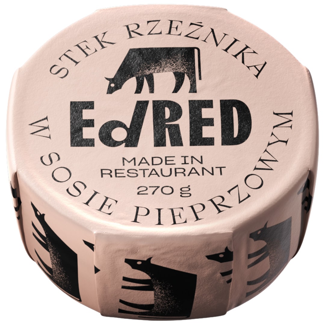 Żywność konserwowana Ed Red - stek rzeźnika w sosie pieprzowym 270 g