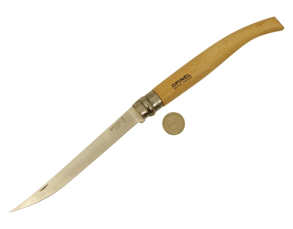 Opinel No.15 INOX Slim Beech Folding Knife