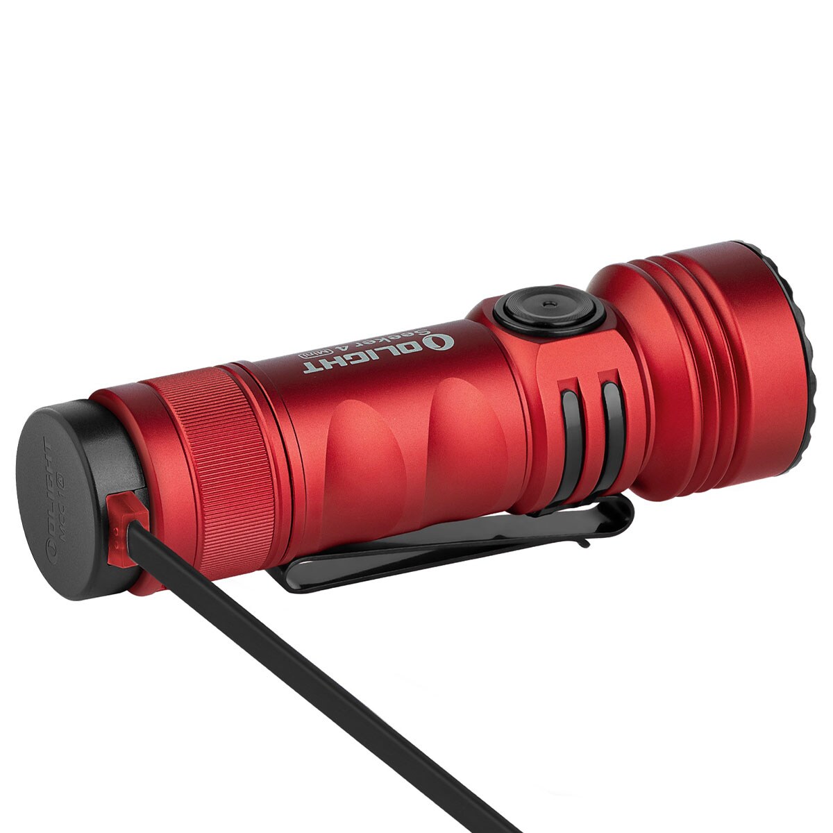 Latarka taktyczna Olight Seeker 4 Mini Cool White Red - 1200 lumenów