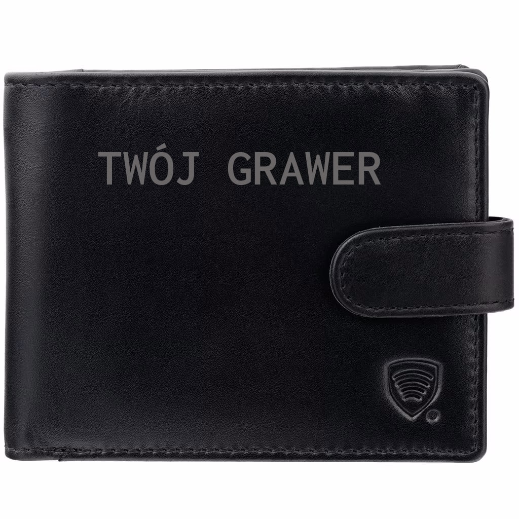 Portfel skórzany Koruma Smart RFID Block - Black