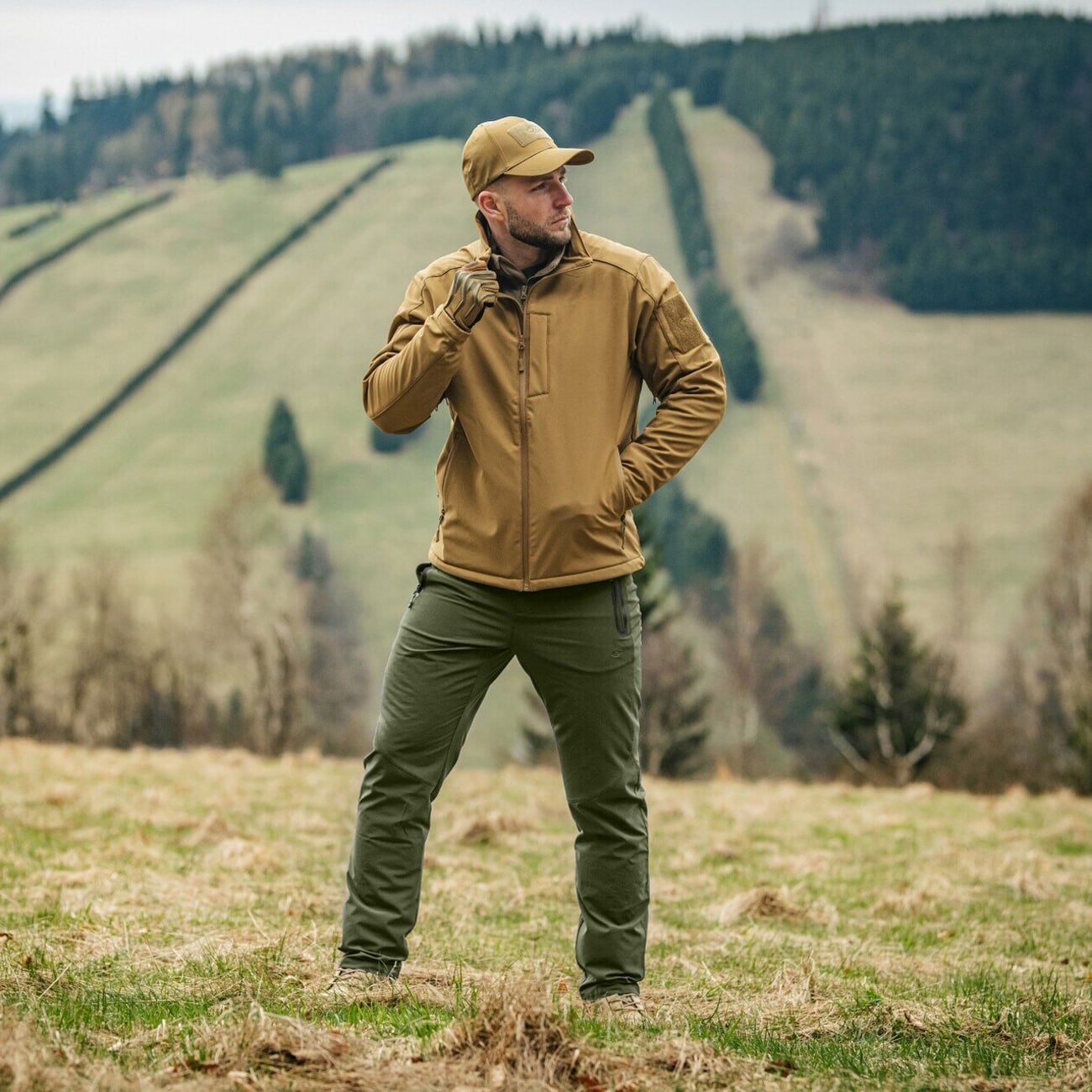 Spodnie Highlander Outdoor Munro Walking Trousers - Forest Green