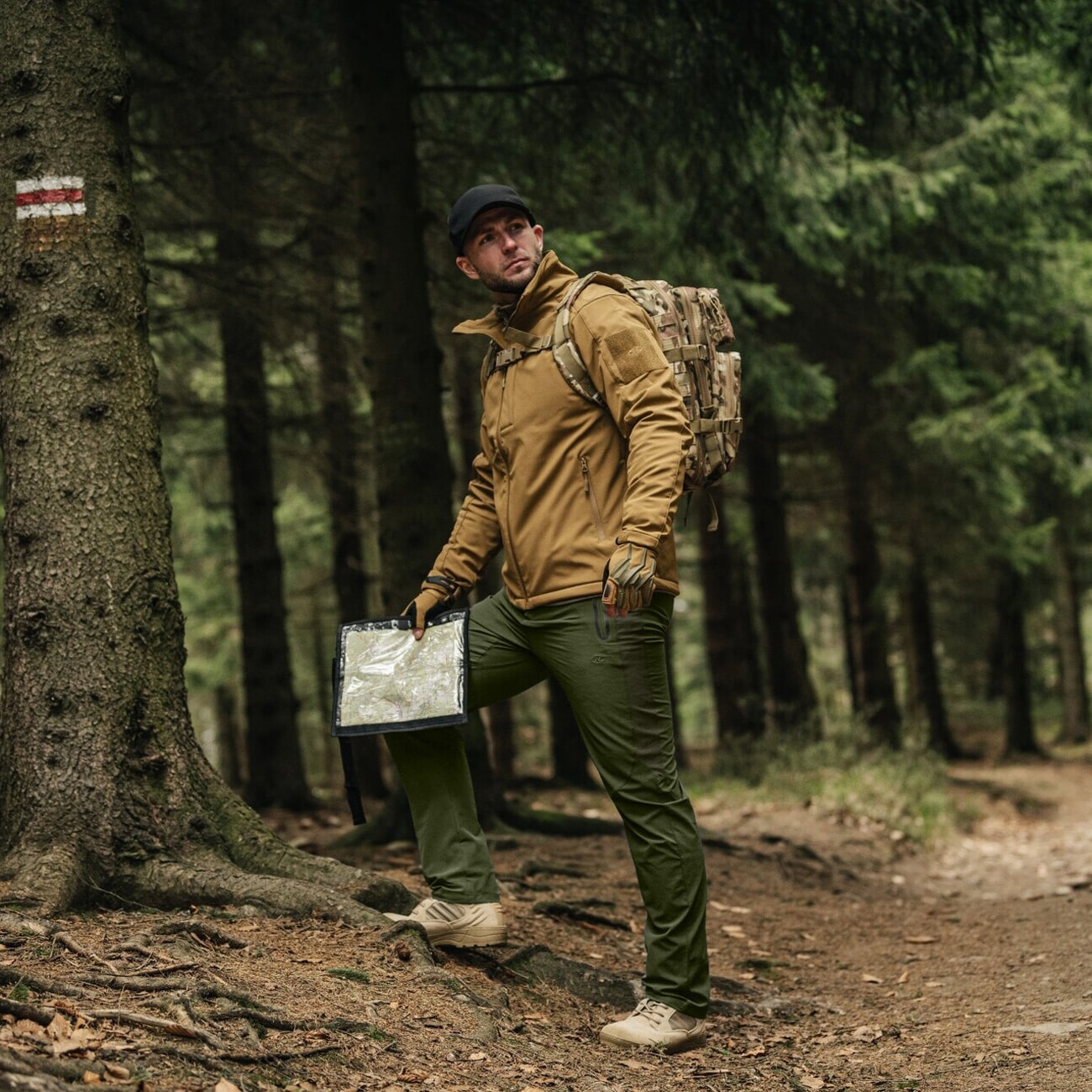 Spodnie Highlander Outdoor Munro Walking Trousers - Forest Green