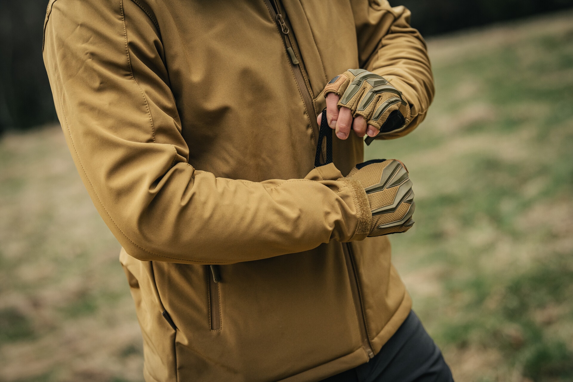 Kurtka Highlander Outdoor Odin Softshell - Tan