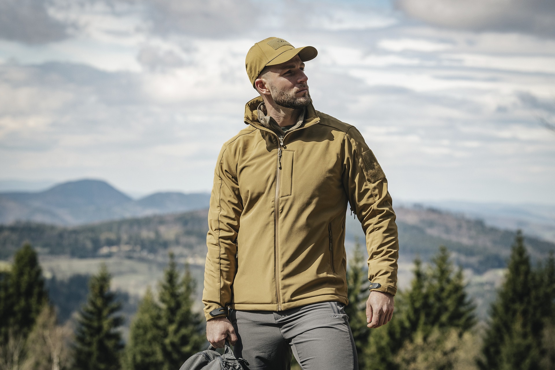 Kurtka Highlander Outdoor Odin Softshell - Tan