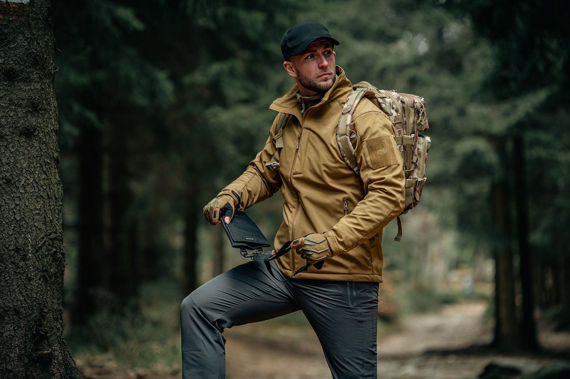 Kurtka Highlander Outdoor Odin Softshell - Tan