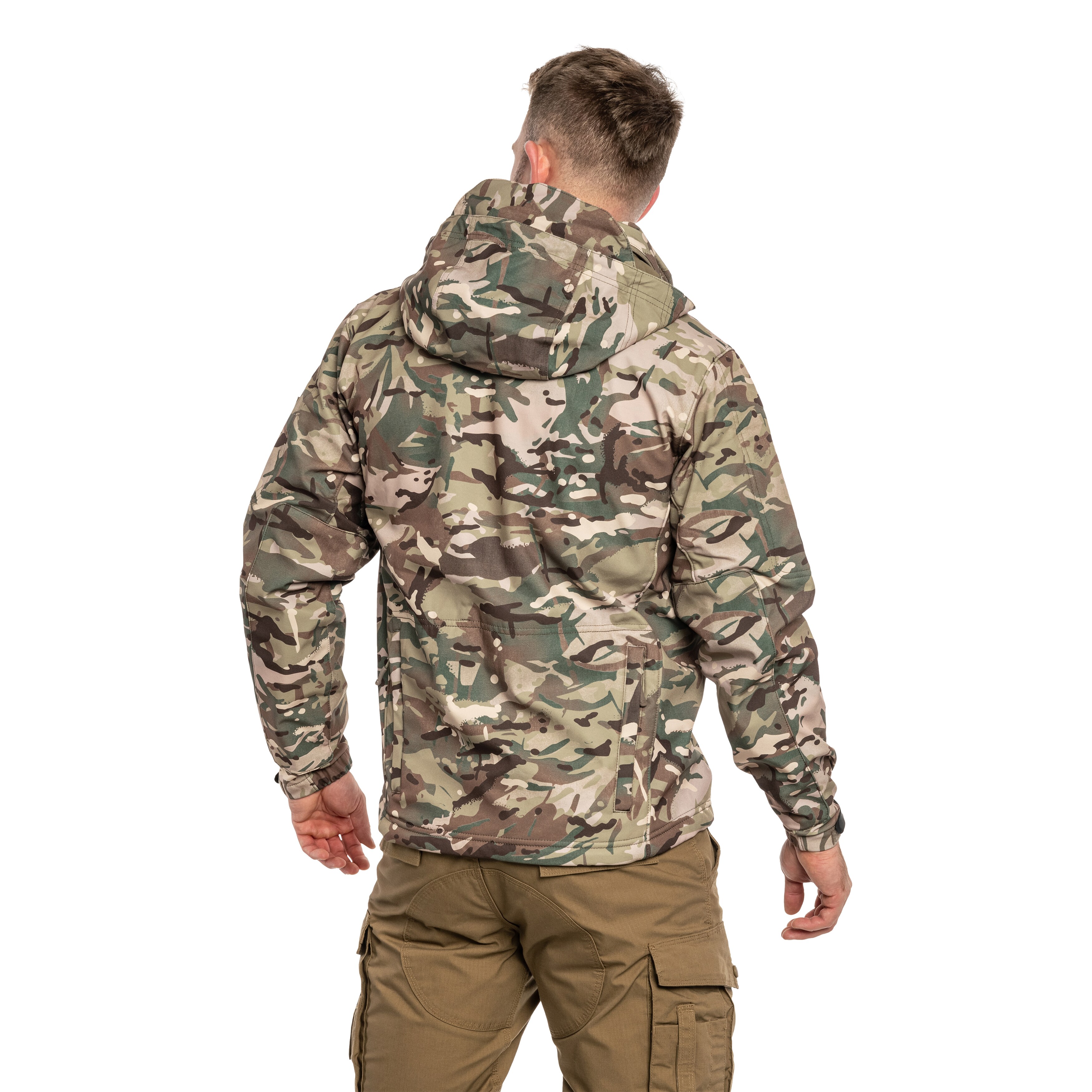 Kurtka Highlander Forces Tactical Softshell - Arid MC Camo