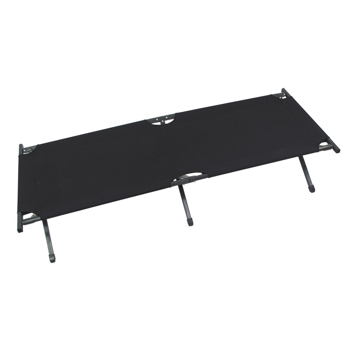 Розкладне польове ліжко MFH US Black - 190 x 66 см