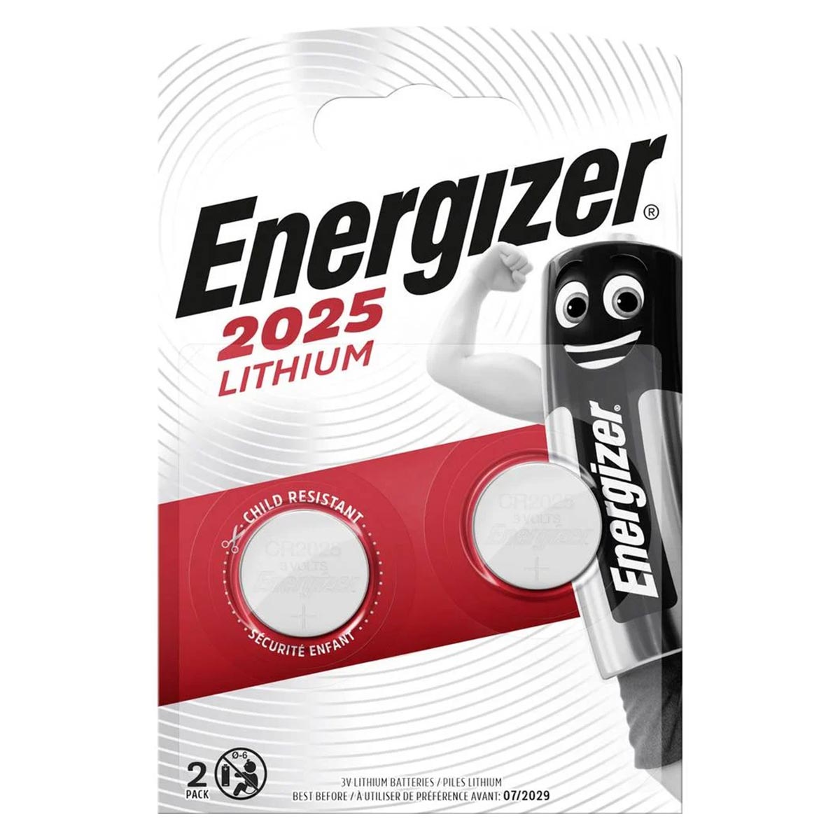 Bateria Energizer CR2025 3V - 2 szt.