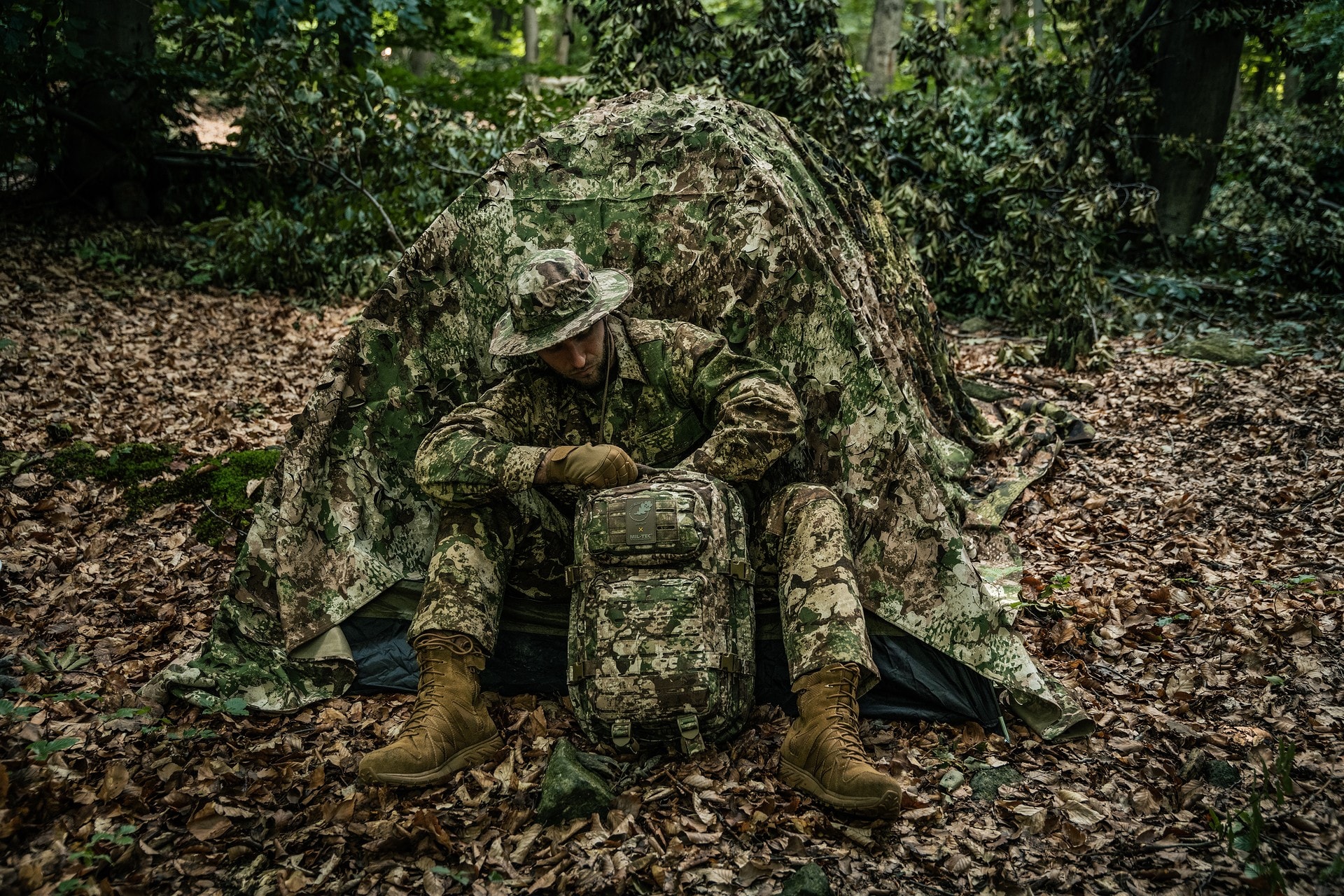 Siatka maskująca Mil-Tec Laser Cut 1,5 x 3 m - Phantomleaf WASP I Z2