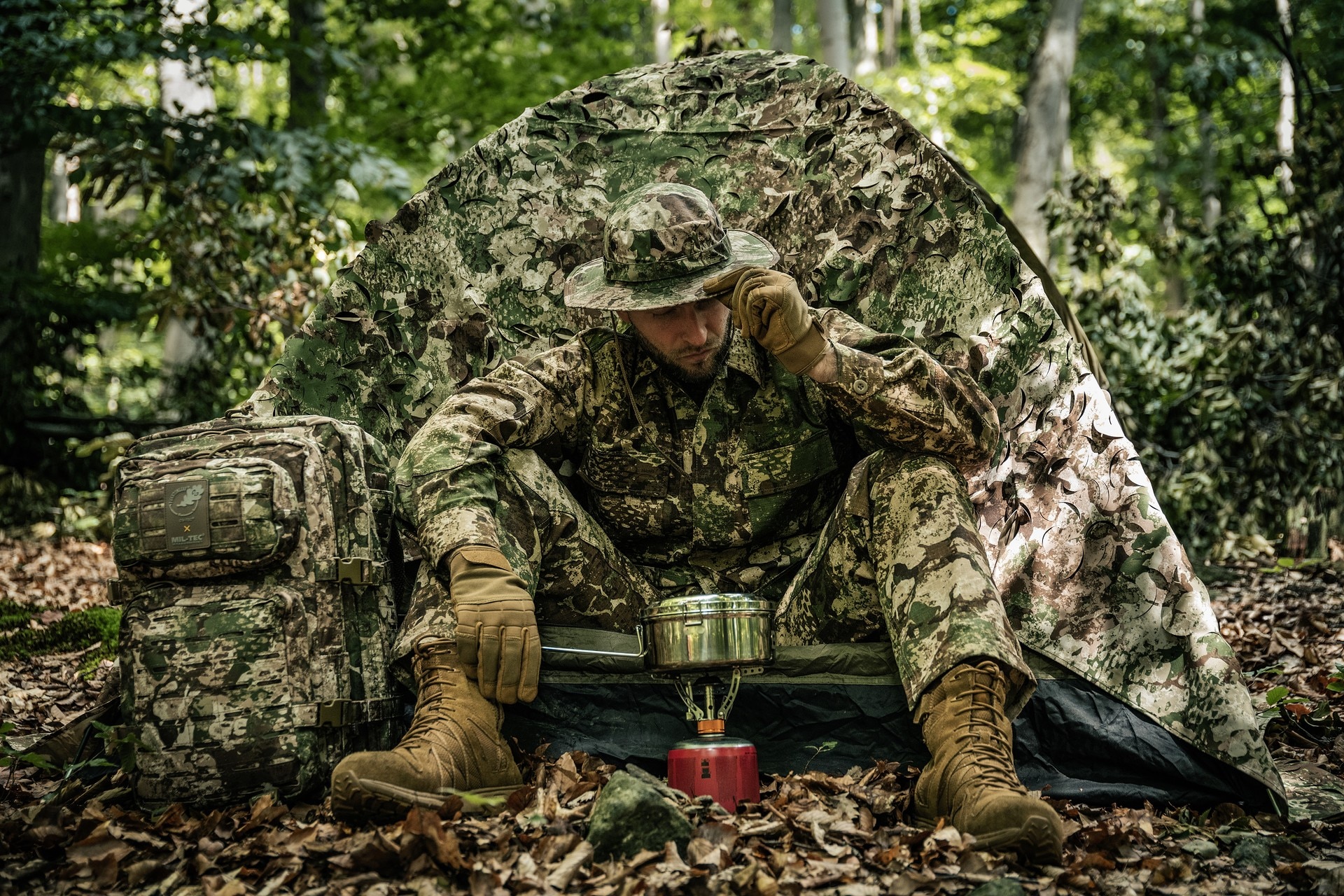 Siatka maskująca Mil-Tec Laser Cut 1,5 x 3 m - Phantomleaf WASP I Z2
