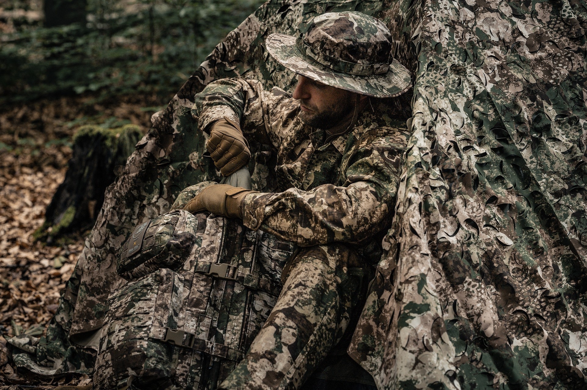 Siatka maskująca Mil-Tec Laser Cut 1,5 x 3 m - Phantomleaf WASP I Z2