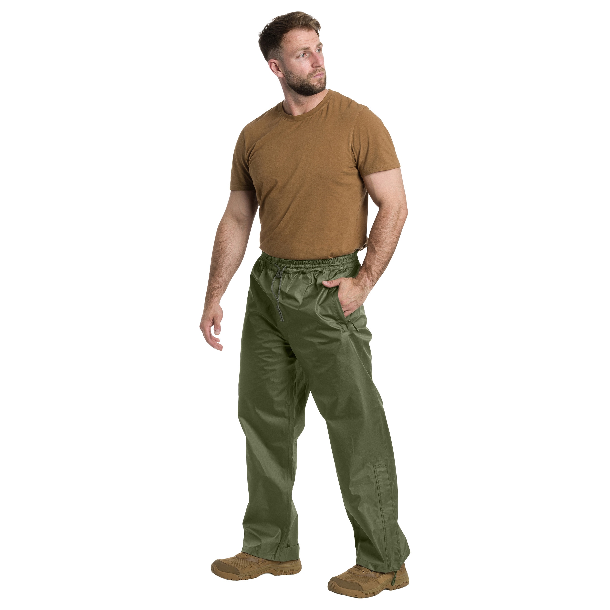 Highlander Forces Tempest Waterproof Trousers - Olive