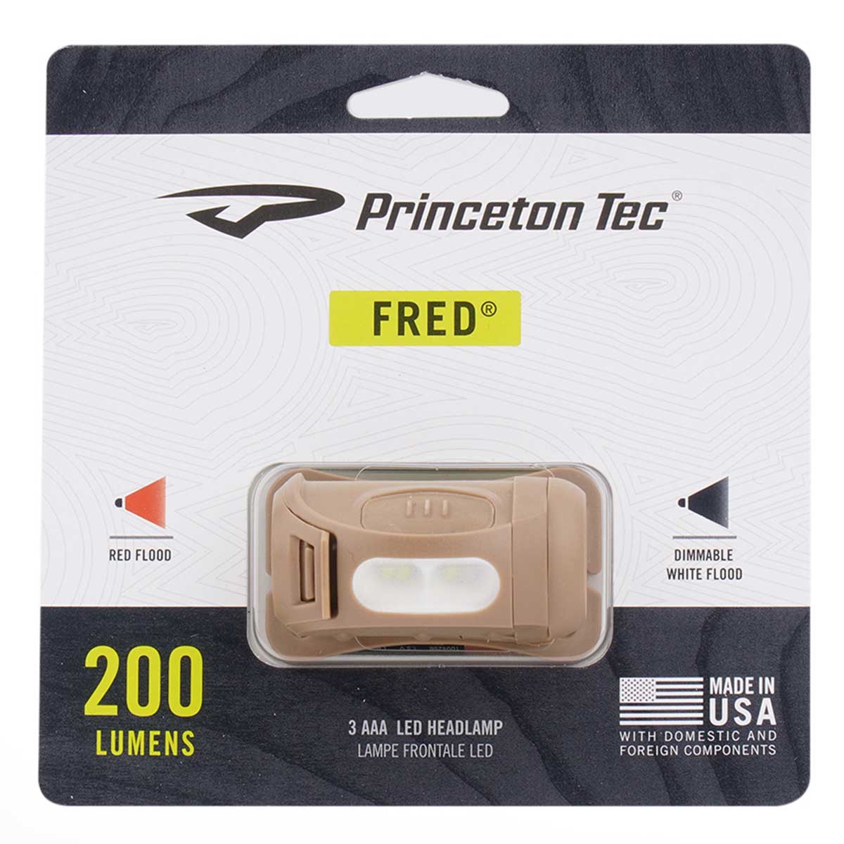 Налобний ліхтарик Princeton Tec Fred MultiCam - 200 люменів