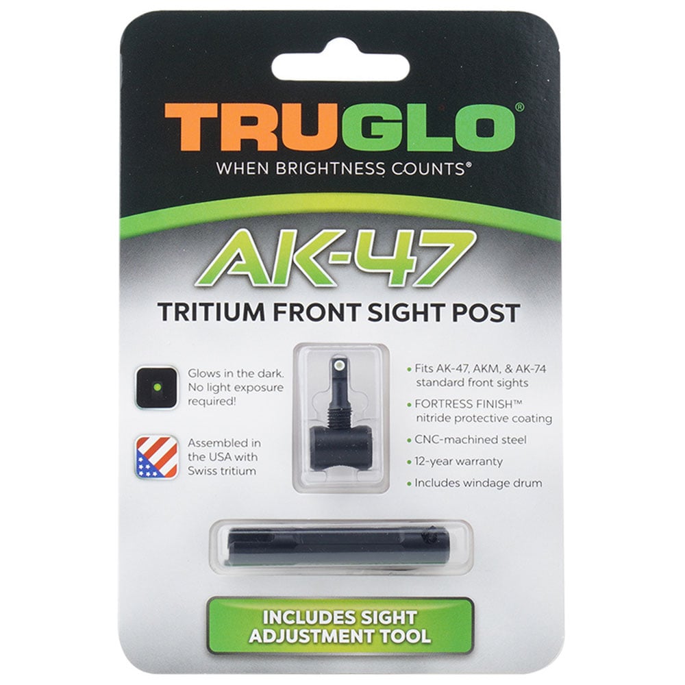 Тритієва мушка TruGlo для AK47 - Зелена