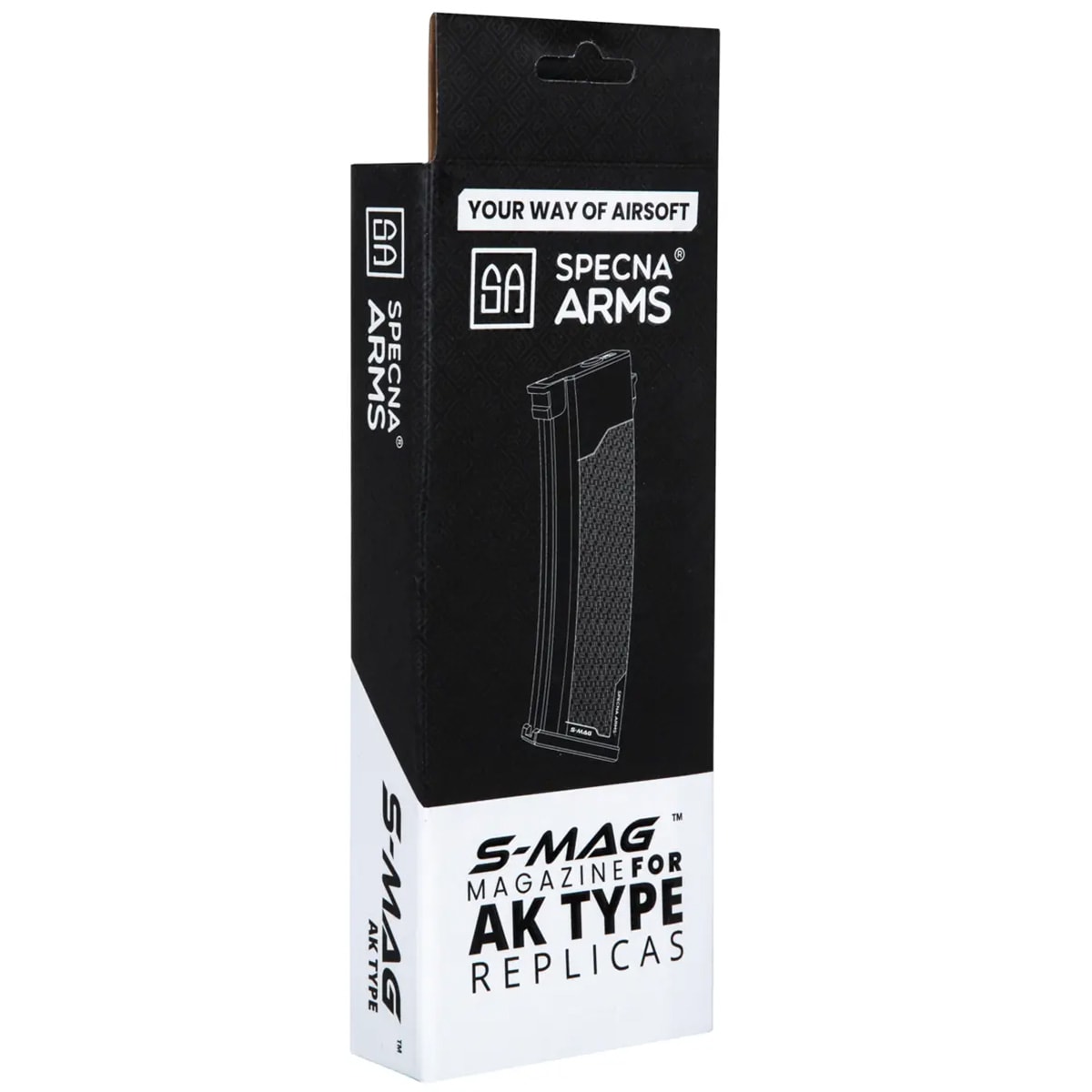 Magazynek ASG Specna Arms Mid-Cap S-Mag do serii J 175 kulek - Plum