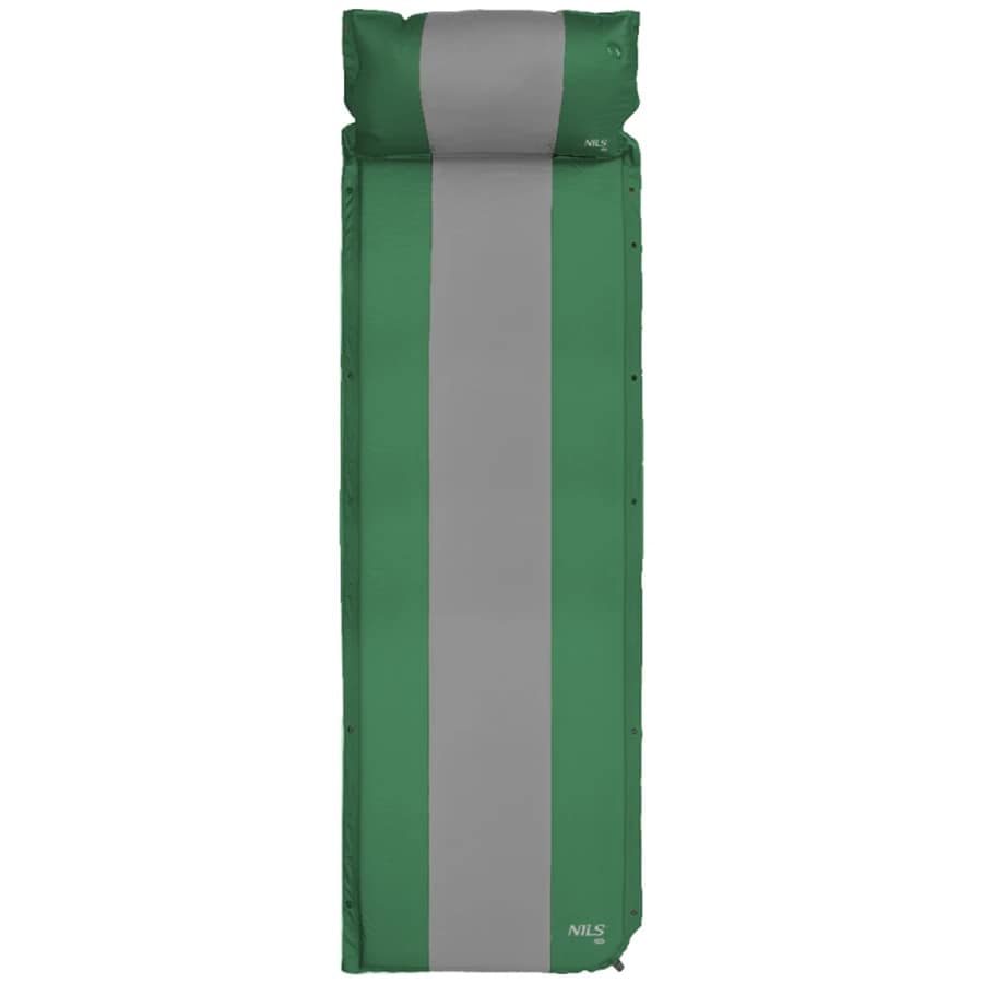 Самонадувний килимок Nils Camp NC4349 - Темно-зелено-сірий