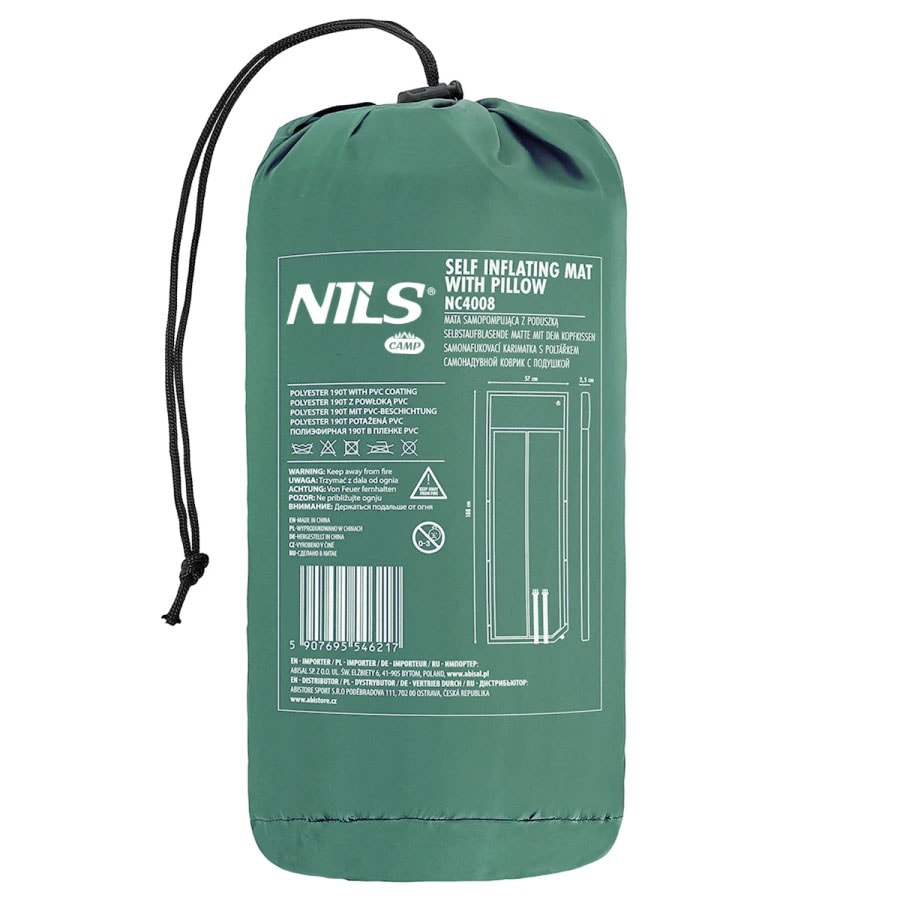 Самонадувний килимок Nils Camp NC4008 - Зелений