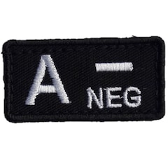 Emblemat Haasta grupa krwi A Rh- Black
