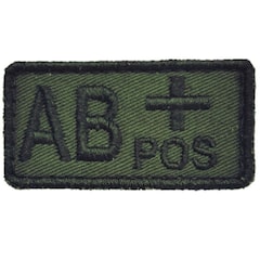 Emblemat Haasta grupa krwi AB Rh+ Olive