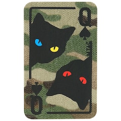 Naszywka M-Tac Queen Of Spades - MultiCam/Black