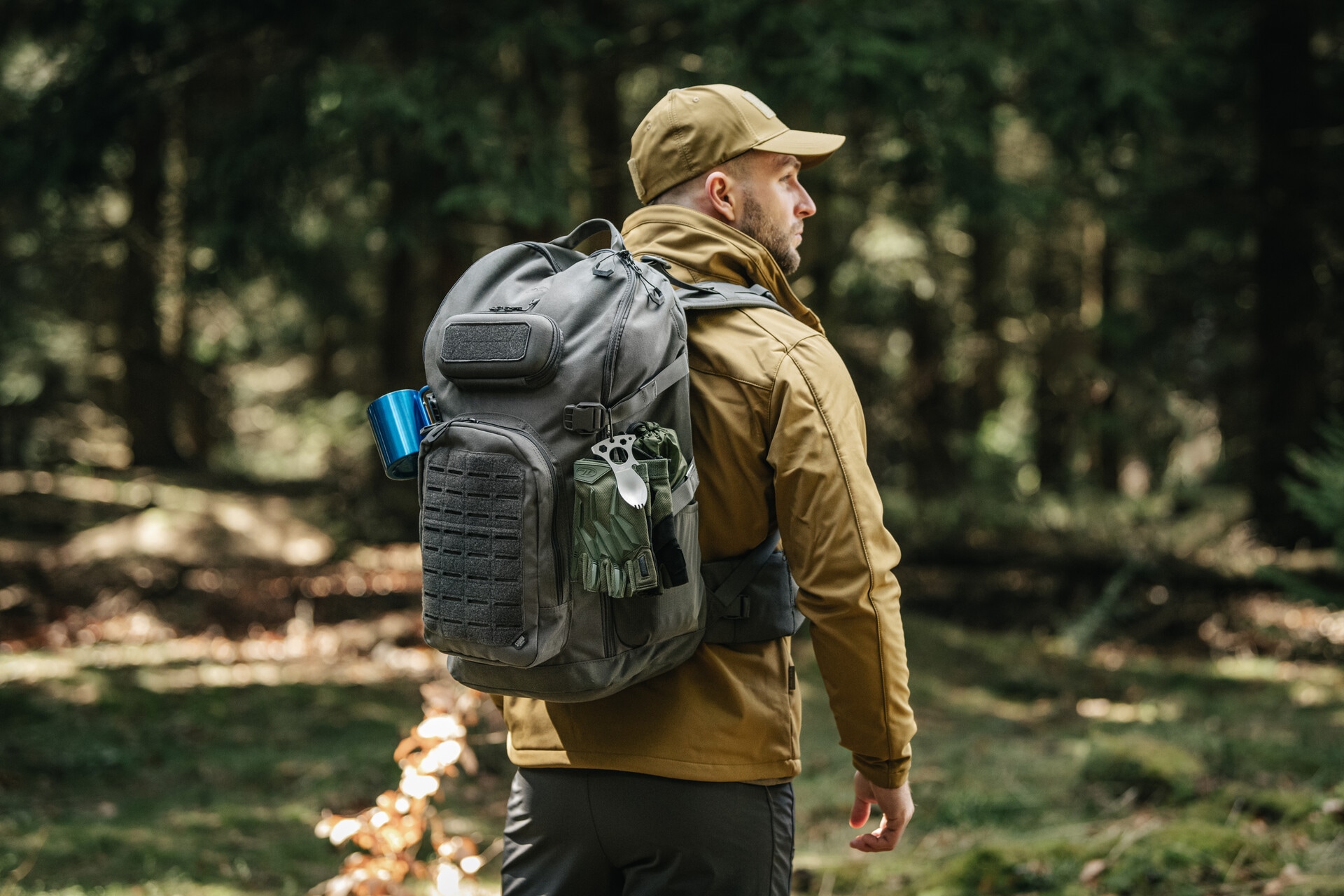 Rękawice taktyczne Highlander Forces Raptor Gloves Half Finger - Olive