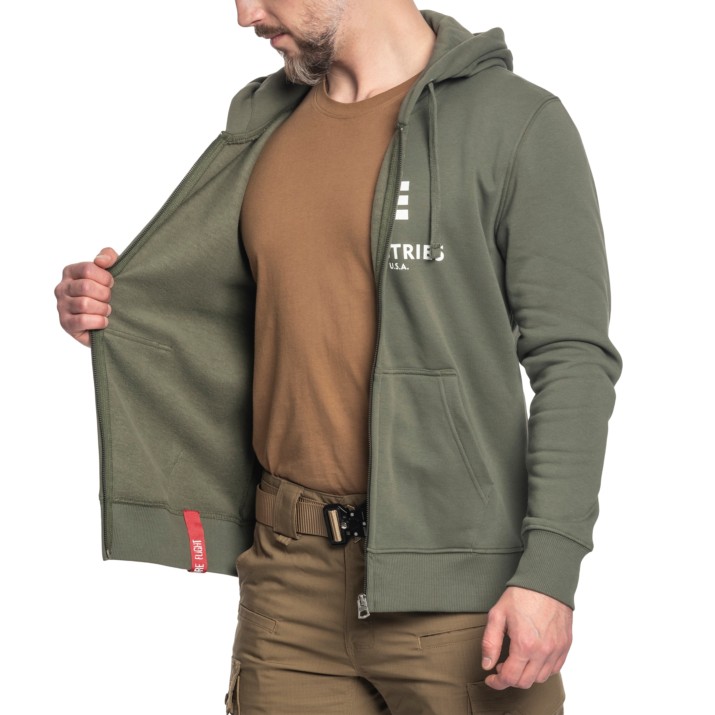 Bluza Alpha Industries Basic Zip Hoody - Dark Olive