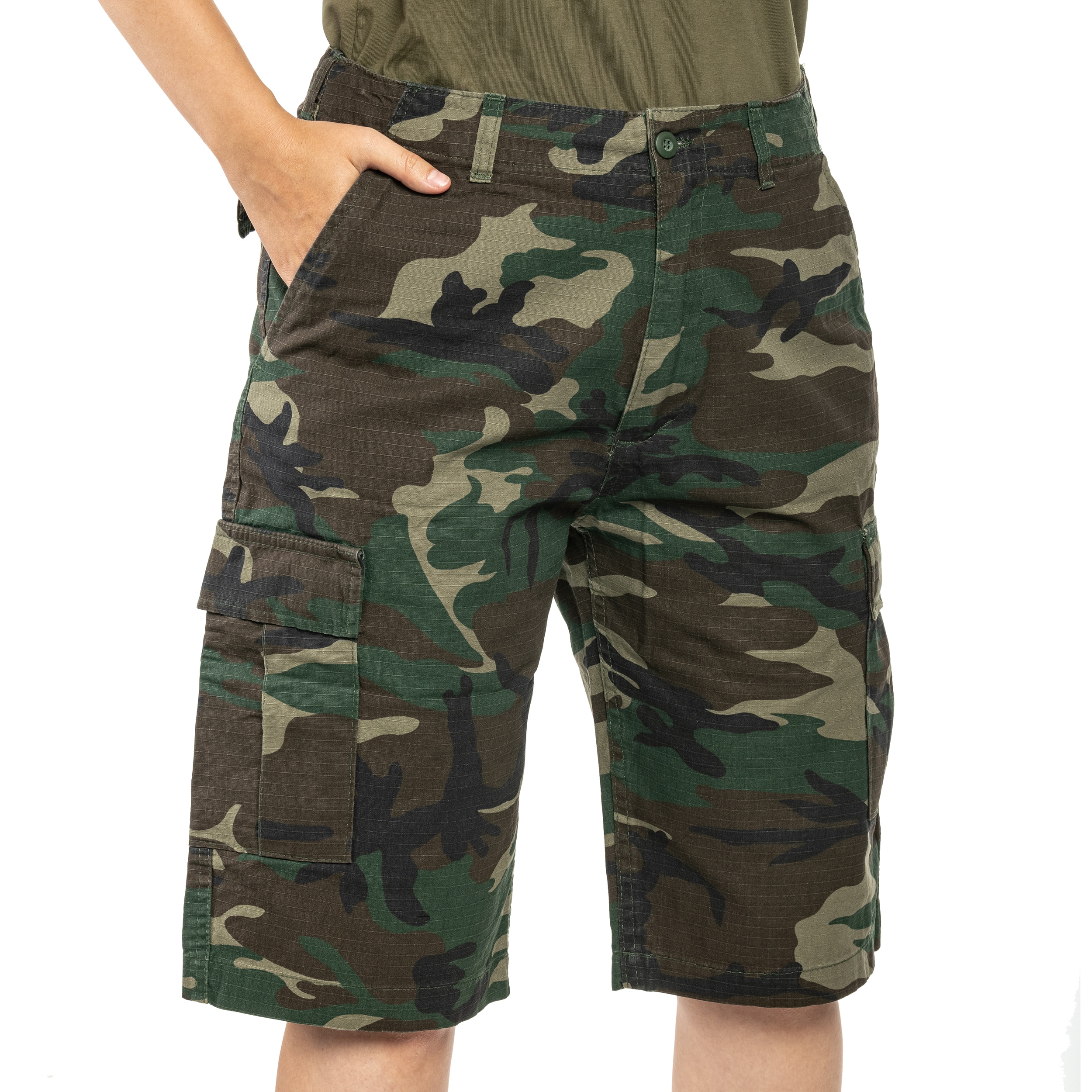 Szorty dziecięce Brandit BDU Rip-Stop - Woodland