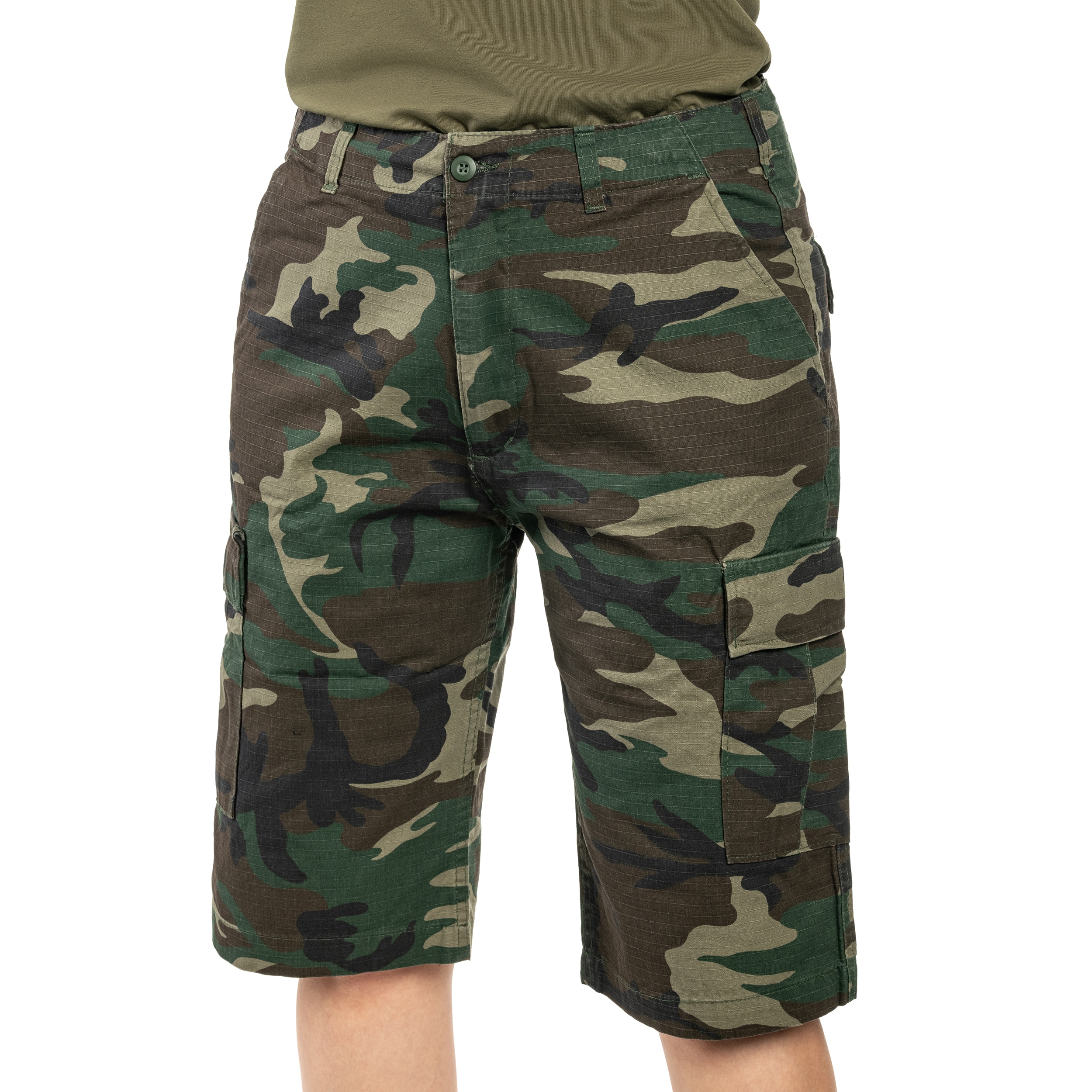 Szorty dziecięce Brandit BDU Rip-Stop - Woodland