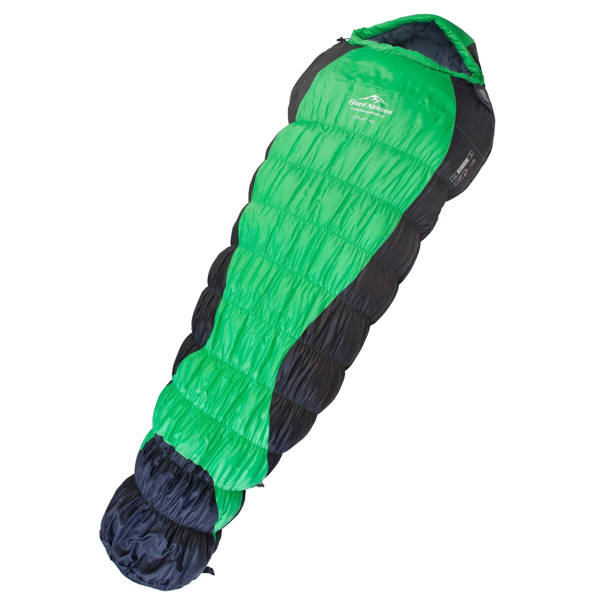 Śpiwór Fjord Nansen Torget XL Emerald 1500 g - prawy