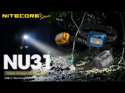 Налобний ліхтарик Nitecore NU31 Gray - 550 люменів